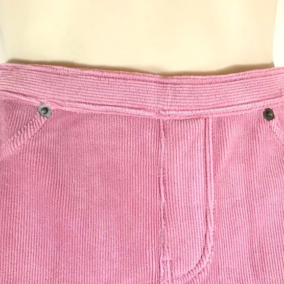 Bubble Gum Pink Corduroy Stretch Stovepipe Jeans - Picture 4 of 5